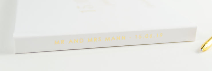 Real Foil Wedding Guest Book #160 by Starboard Press