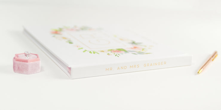 Real Foil Wedding Guest Book #167 by Starboard Press