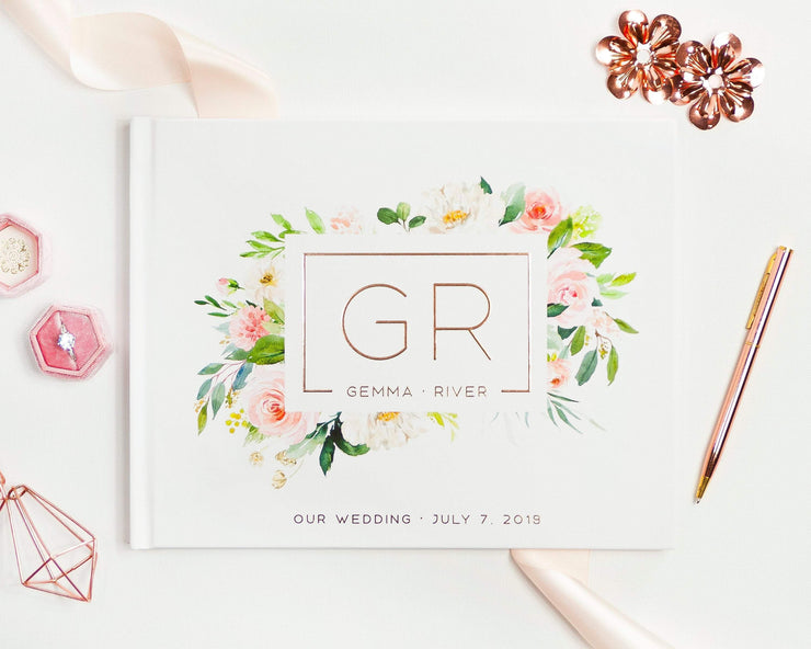 Real Foil Wedding Guest Book #167 by Starboard Press