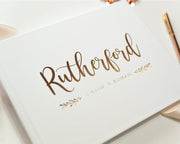 Real Foil Wedding Guest Book #168 by Starboard Press
