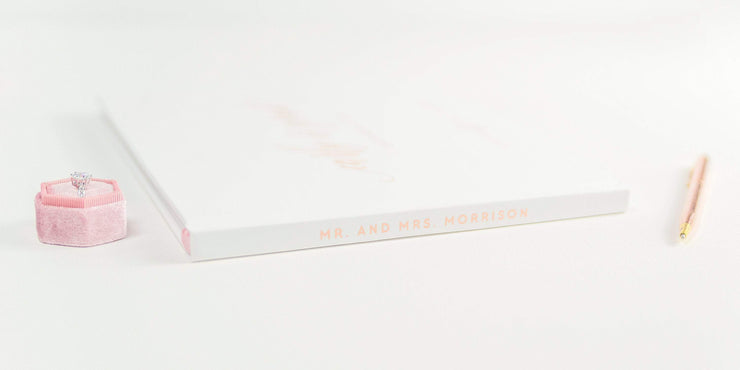 Real Foil Wedding Guest Book #169 by Starboard Press