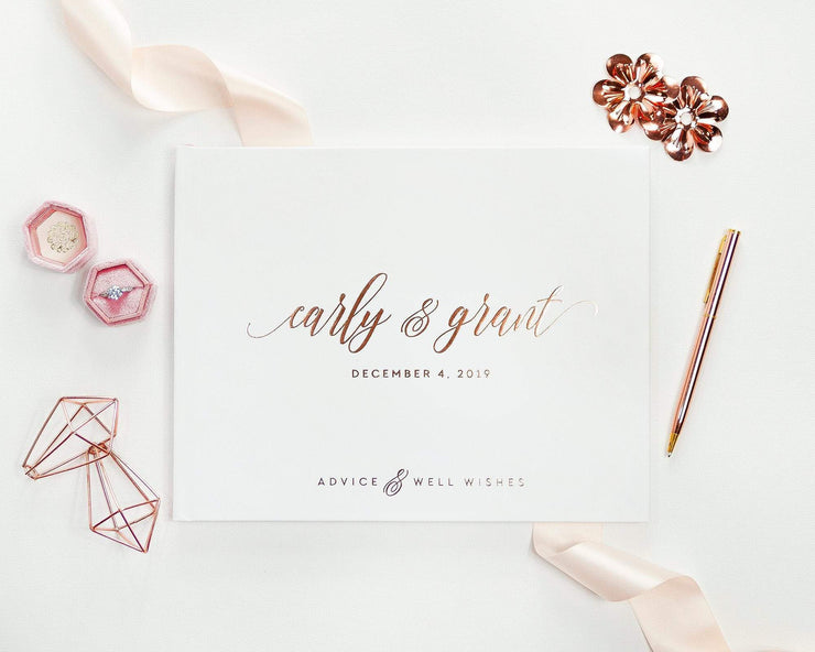 Real Foil Wedding Guest Book #169 by Starboard Press