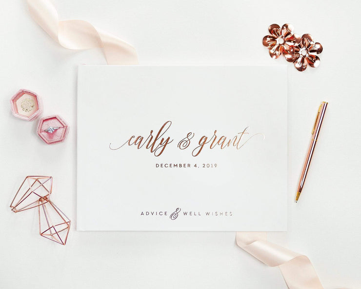 Real Foil Wedding Guest Book #169 by Starboard Press