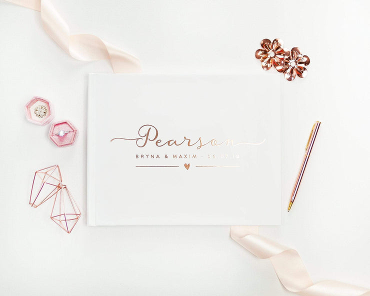 Real Foil Wedding Guest Book #173 by Starboard Press