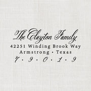 Return Address Stamp, Custom Rubber Stamp #002 by Starboard Press - Starboard Press