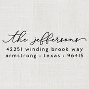 Return Address Stamp, Custom Rubber Stamp #004 by Starboard Press - Starboard Press