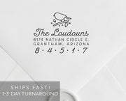 Return Address Stamp, Custom Rubber Stamp #008 by Starboard Press - Starboard Press