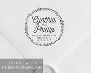 Return Address Stamp, Custom Rubber Stamp #009 by Starboard Press - Starboard Press