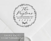 Return Address Stamp, Custom Rubber Stamp #016 by Starboard Press - Starboard Press