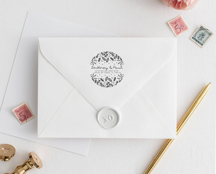 Return Address Stamp, Custom Rubber Stamp #019 by Starboard Press - Starboard Press