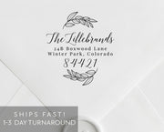 Return Address Stamp, Custom Rubber Stamp #020 by Starboard Press - Starboard Press