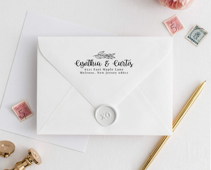 Return Address Stamp, Custom Rubber Stamp #022 by Starboard Press - Starboard Press