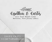 Return Address Stamp, Custom Rubber Stamp #022 by Starboard Press - Starboard Press