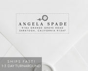 Return Address Stamp, Custom Rubber Stamp #025 by Starboard Press - Starboard Press