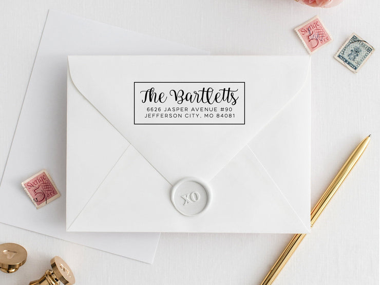 Return Address Stamp, Custom Rubber Stamp #027 by Starboard Press - Starboard Press