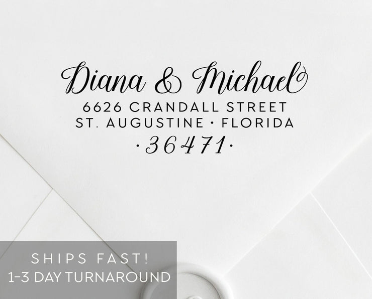 Return Address Stamp, Custom Rubber Stamp #032 by Starboard Press - Starboard Press
