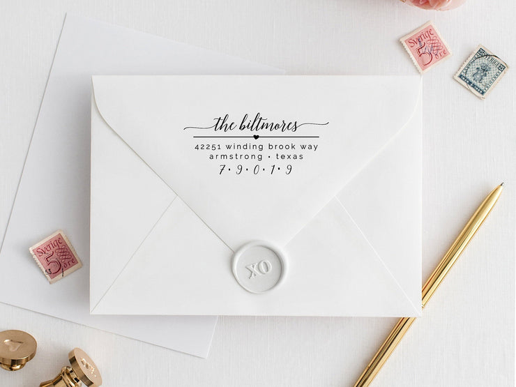 Return Address Stamp, Custom Rubber Stamp #033 by Starboard Press - Starboard Press