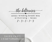 Return Address Stamp, Custom Rubber Stamp #033 by Starboard Press - Starboard Press