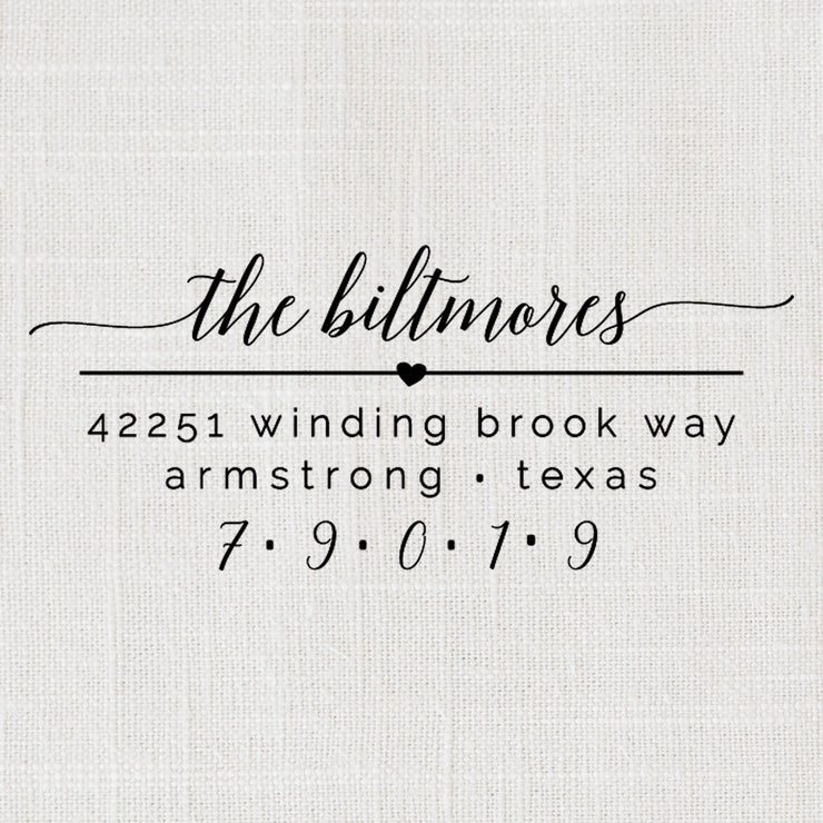 Return Address Stamp, Custom Rubber Stamp #033 by Starboard Press - Starboard Press