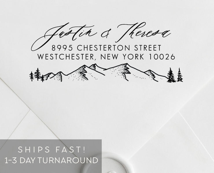Return Address Stamp, Custom Rubber Stamp #034 by Starboard Press - Starboard Press