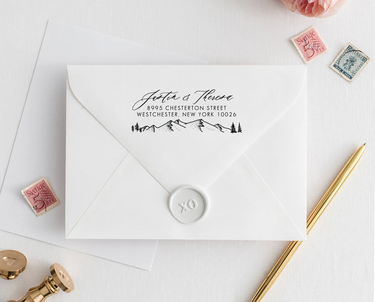 Return Address Stamp, Custom Rubber Stamp #034 by Starboard Press - Starboard Press