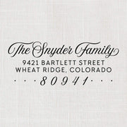 Return Address Stamp, Custom Rubber Stamp #035 by Starboard Press - Starboard Press