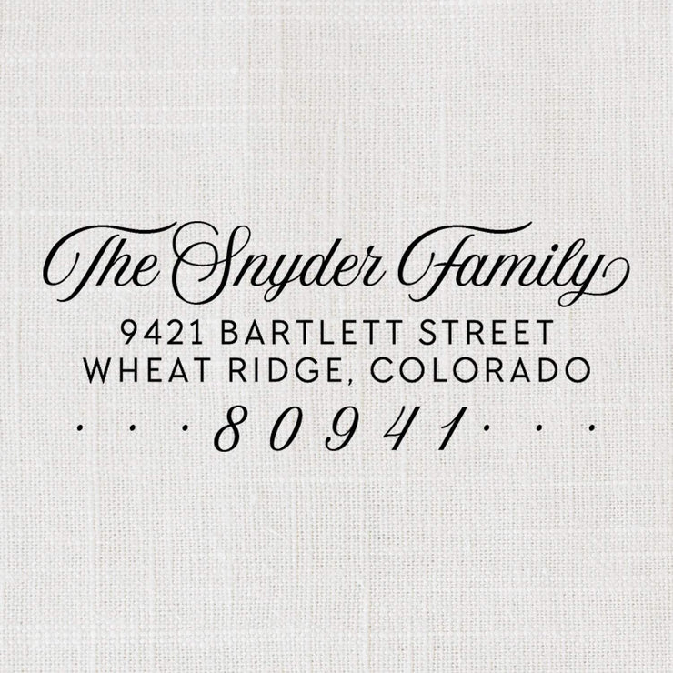 Return Address Stamp, Custom Rubber Stamp #035 by Starboard Press - Starboard Press