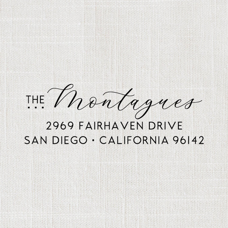 Return Address Stamp, Custom Rubber Stamp #036 by Starboard Press - Starboard Press