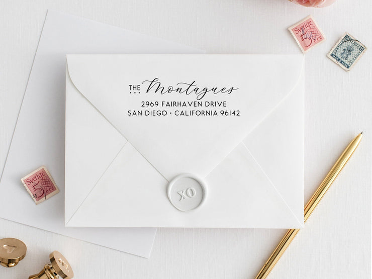 Return Address Stamp, Custom Rubber Stamp #036 by Starboard Press - Starboard Press