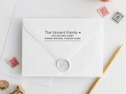 Return Address Stamp, Custom Rubber Stamp #039 by Starboard Press - Starboard Press