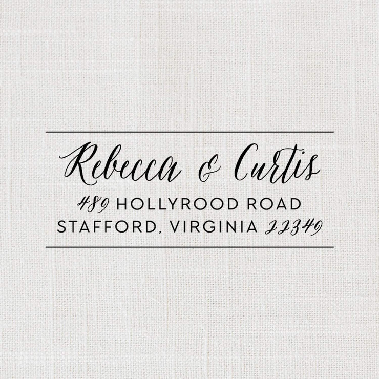 Return Address Stamp, Custom Rubber Stamp by Starboard Press