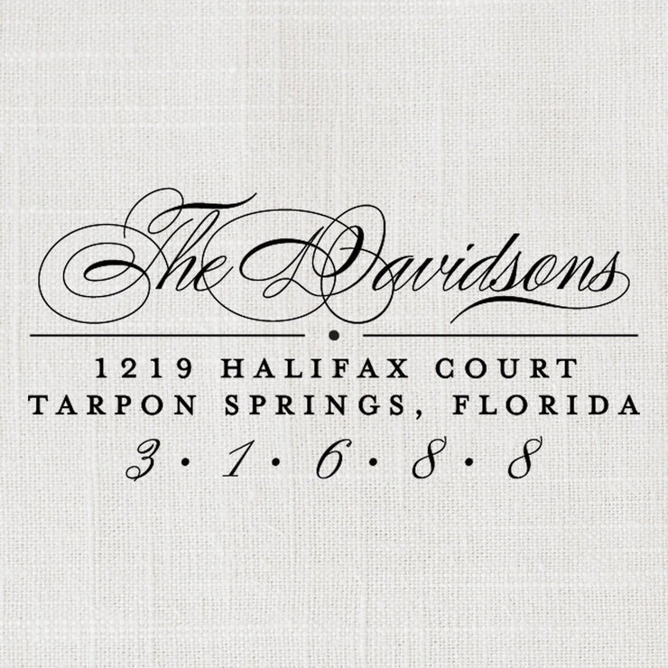 Return Address Stamp, Custom Rubber Stamp #042 by Starboard Press - Starboard Press