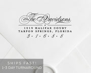 Return Address Stamp, Custom Rubber Stamp #042 by Starboard Press - Starboard Press