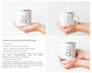 Wedding Favor Camp Mug, Personalized Wedding Mug #002 by Starboard Press - Starboard Press