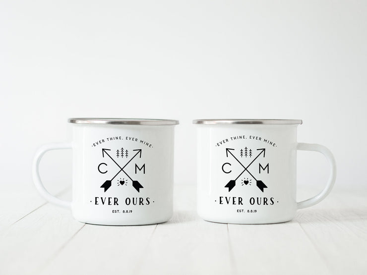 Wedding Favor Camp Mug, Personalized Wedding Mug #002 by Starboard Press - Starboard Press