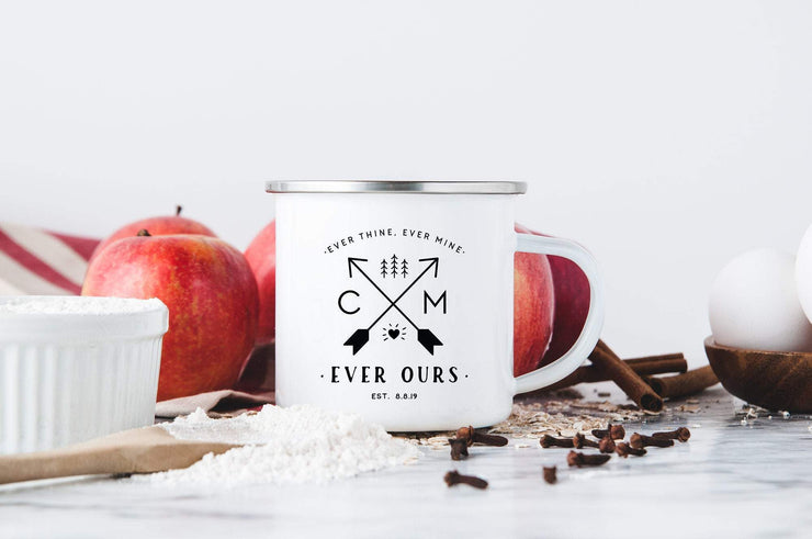 Wedding Favor Camp Mug, Personalized Wedding Mug #002 by Starboard Press - Starboard Press