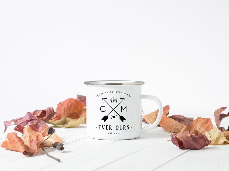 Wedding Favor Camp Mug, Personalized Wedding Mug #002 by Starboard Press - Starboard Press