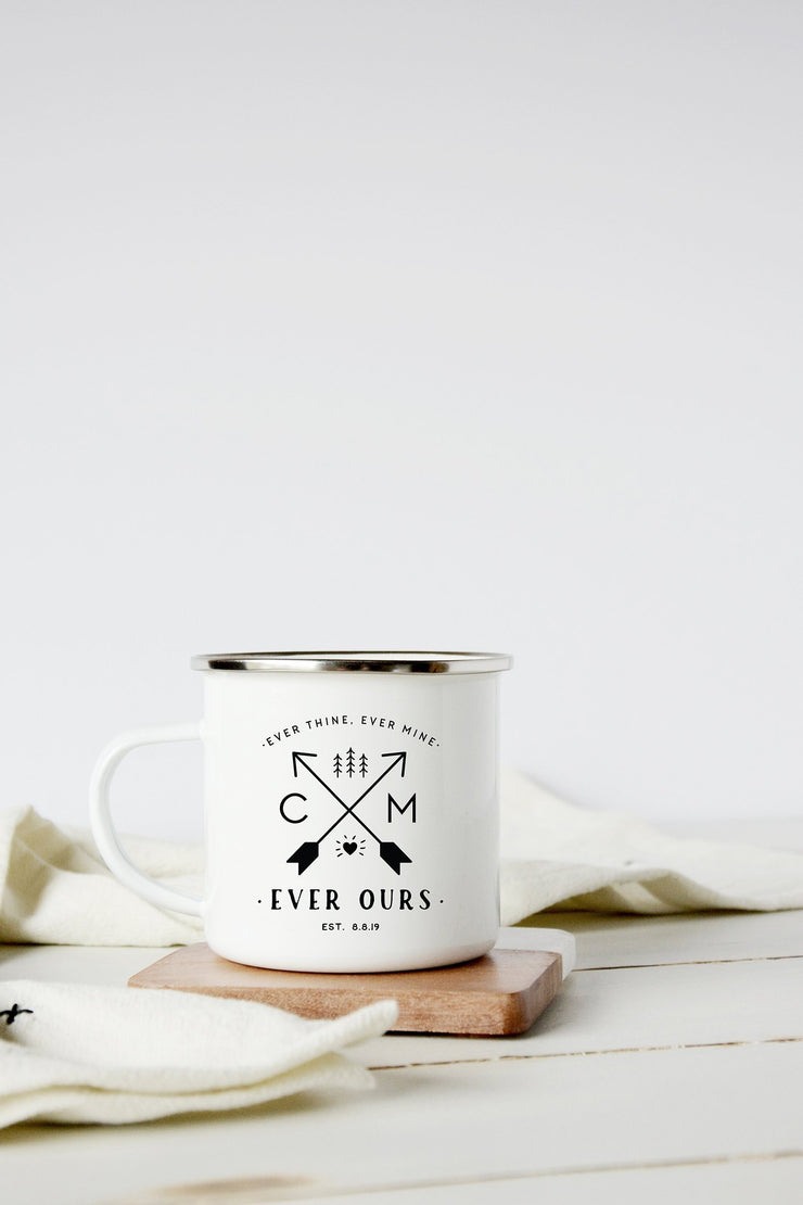 Wedding Favor Camp Mug, Personalized Wedding Mug #002 by Starboard Press - Starboard Press