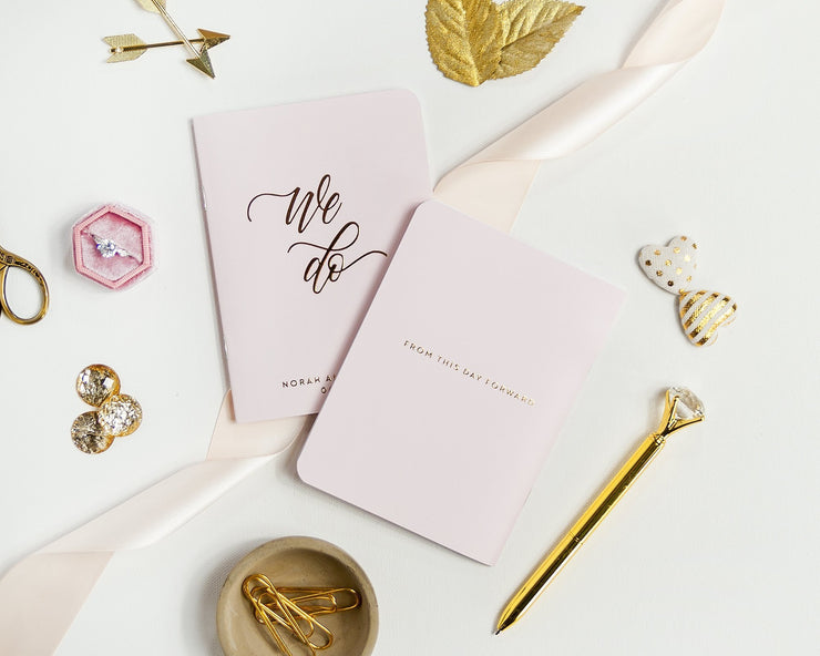 Wedding Vow Books, Custom Vow Booklets #001 by Starboard Press