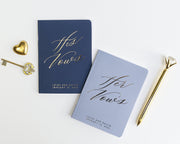 Wedding Vow Books, Custom Vow Booklets #002 by Starboard Press