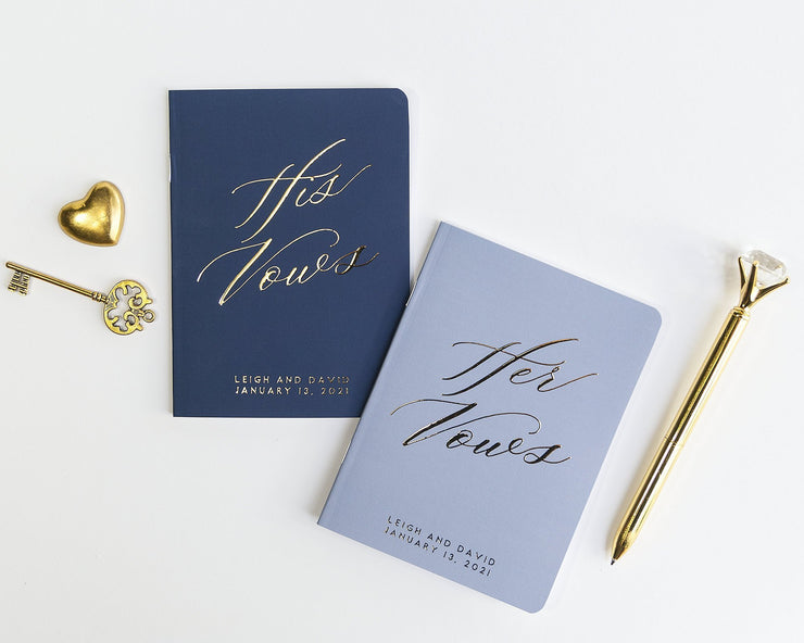Wedding Vow Books, Custom Vow Booklets #002 by Starboard Press