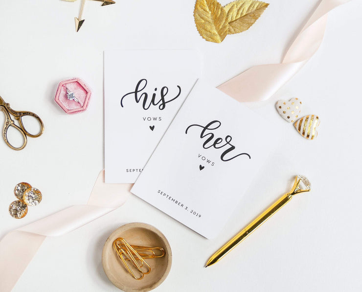 Wedding Vow Books, Custom Vow Booklets #003 by Starboard Press
