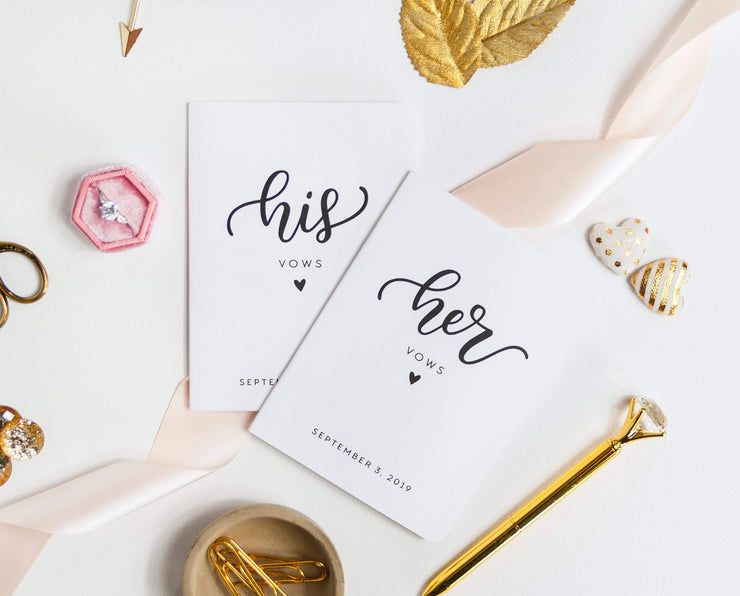 Wedding Vow Books, Custom Vow Booklets #003 by Starboard Press