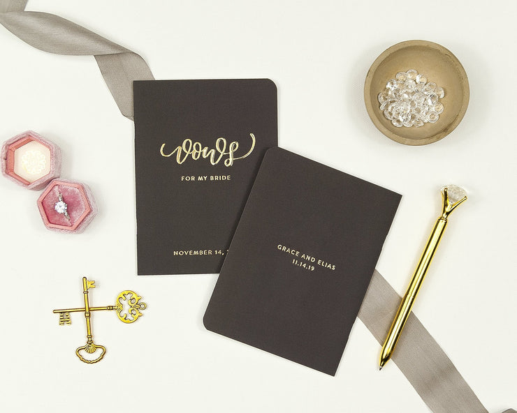 Wedding Vow Books, Custom Vow Booklets #004 by Starboard Press
