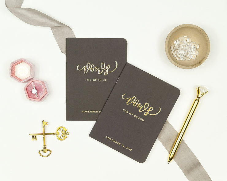 Wedding Vow Books, Custom Vow Booklets #004 by Starboard Press