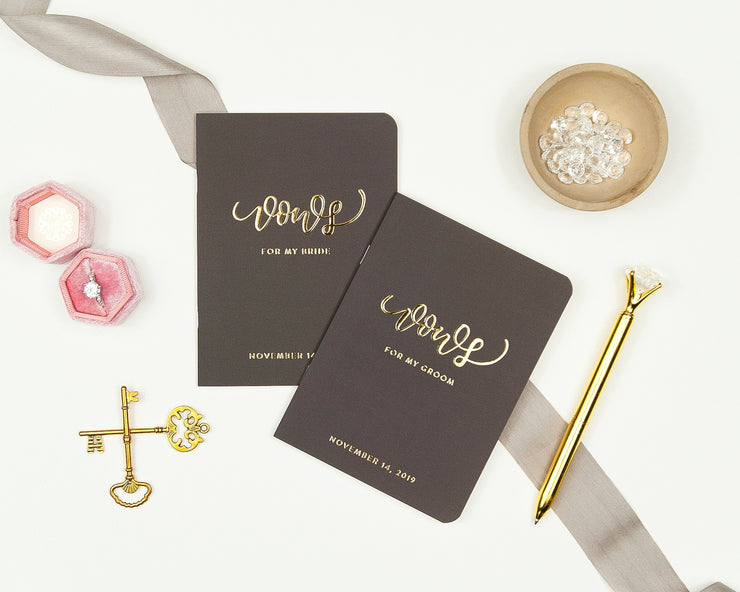 Wedding Vow Books, Custom Vow Booklets #004 by Starboard Press