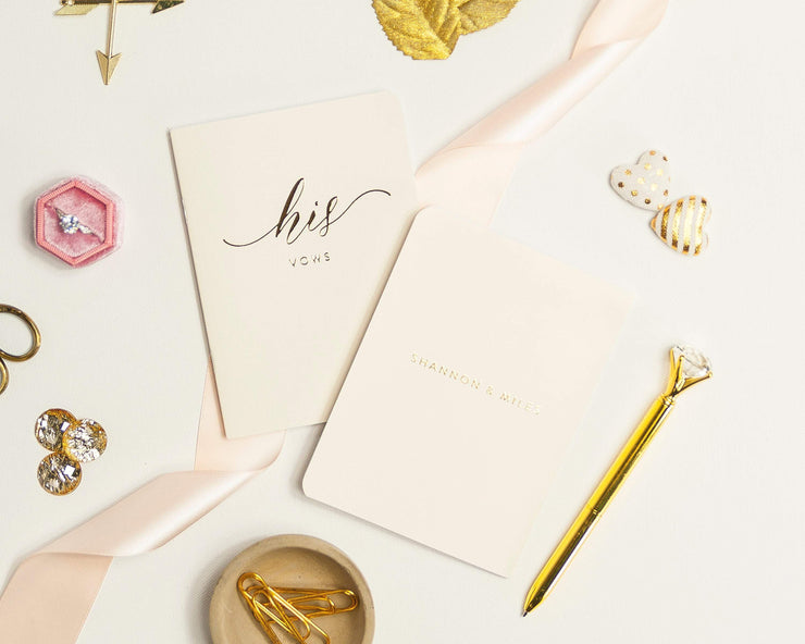 Wedding Vow Books, Custom Vow Booklets #005 by Starboard Press