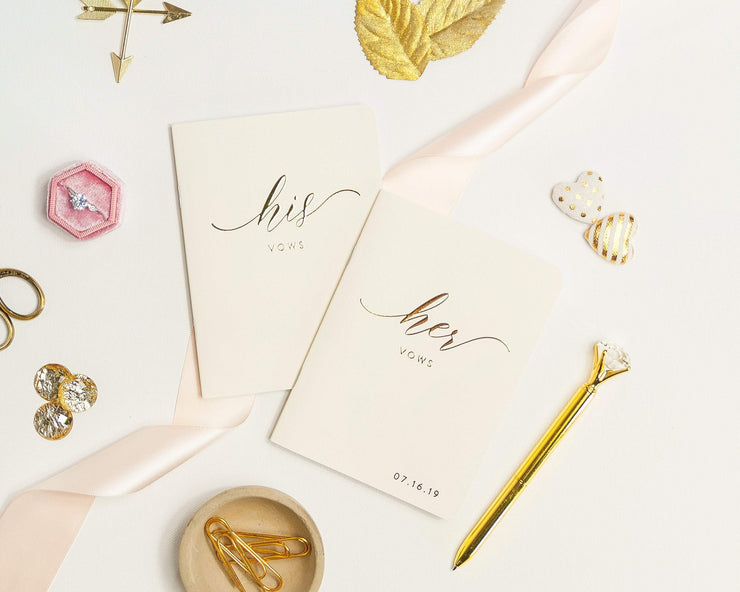 Wedding Vow Books, Custom Vow Booklets #005 by Starboard Press