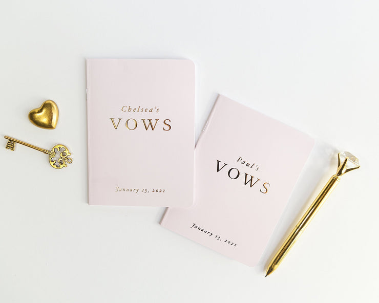Wedding Vow Books, Custom Vow Booklets #006 by Starboard Press