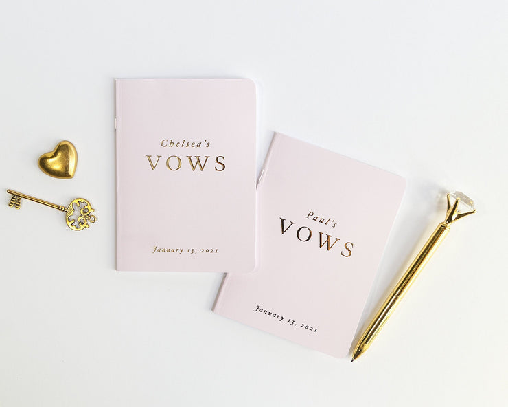 Wedding Vow Books, Custom Vow Booklets #006 by Starboard Press